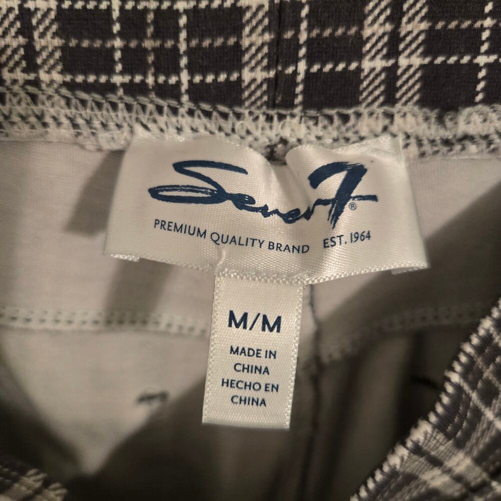 Seven Women’s Plaid Pant Leggings Size M – Stretch Slim Fit Casual Style - Picture 5 of 7